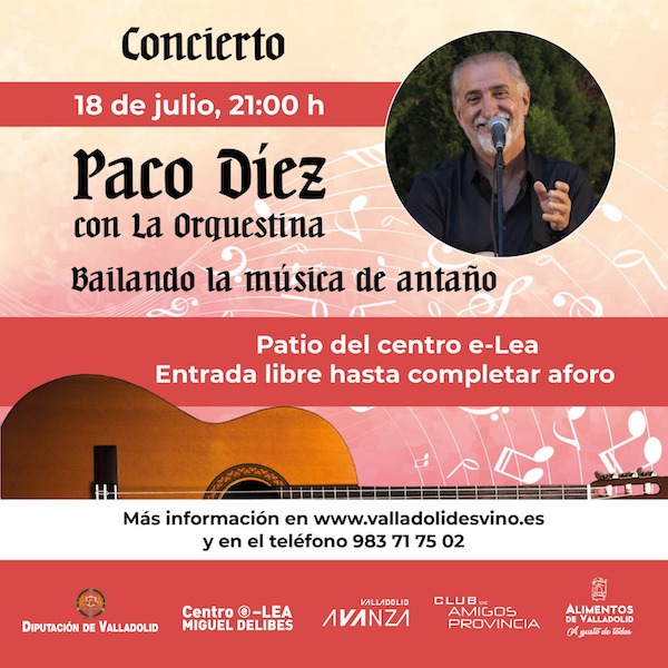 CONCIERTO PACO DÍEZ  CON LA ORQUESTINA